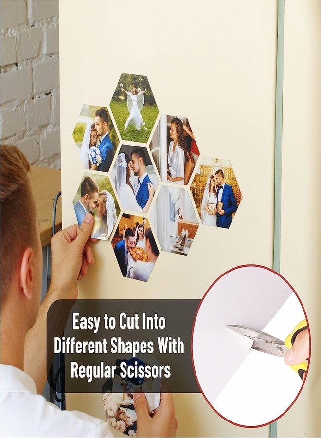 bvslf 6x4 inches | 1 mm thick |Self Adhesive Magnetic Sheet, Magnetic Sheet with Adhesive Backing for Craft Photo Fridge Artwork Magnet, Peel and Stick magnetic Sheet, Not for Heavy object | Set of 6 - Image 4